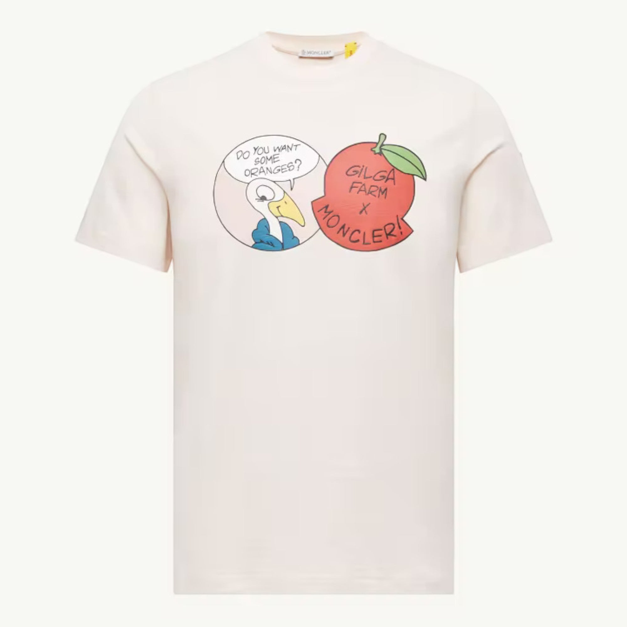 Cotton T-Shirt Gilga Farm Collaboration White Ivory