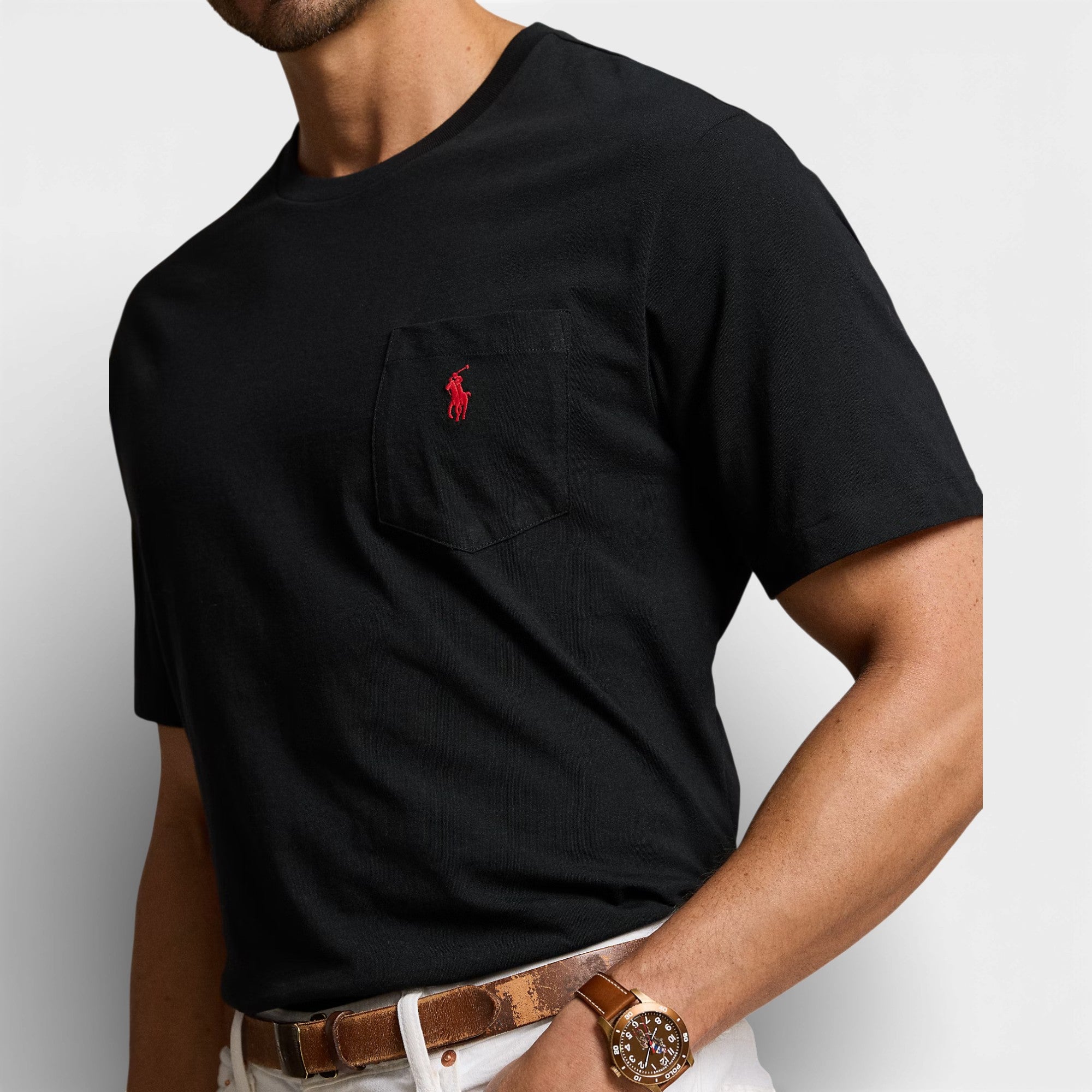 Jersey Pocket T-Shirt Black