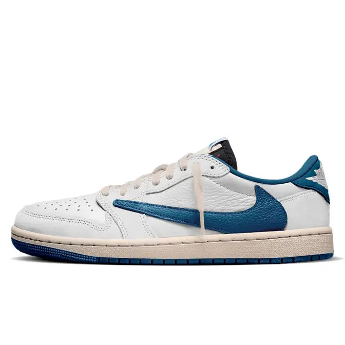 Air Jordan 1 Low x Travis Scott x Fragment Design OG White Blue