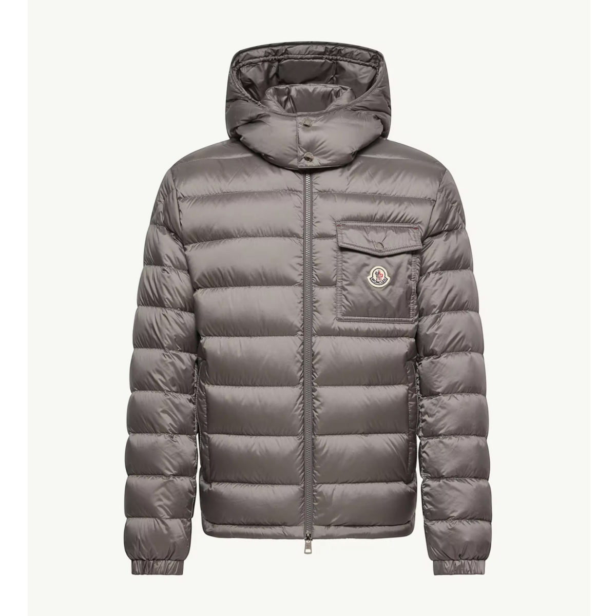 Verith Hooded Short Down Jacket Grey