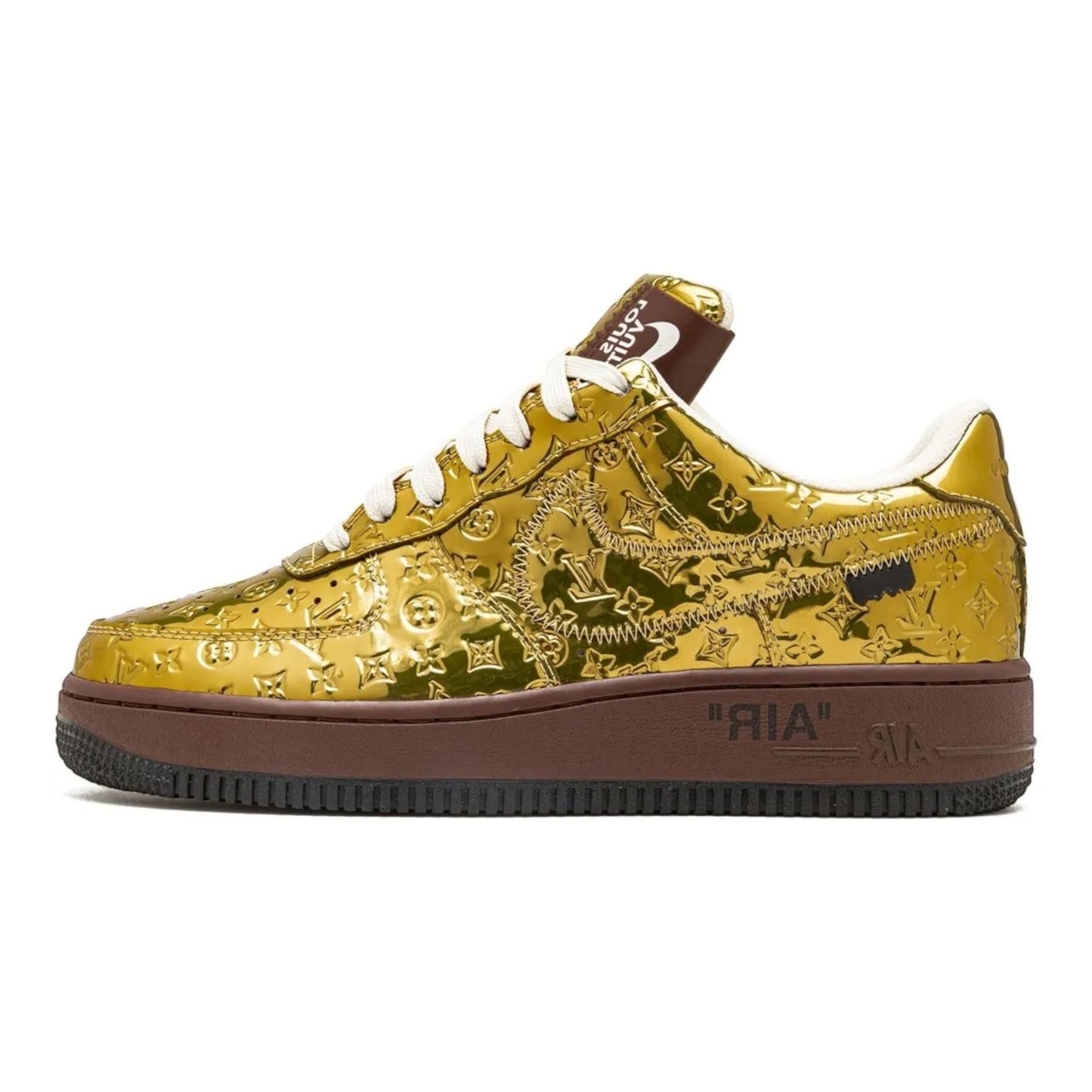 Air Force 1 Low Louis Vuitton Virgil Abloh Metallic Gold Collaboration