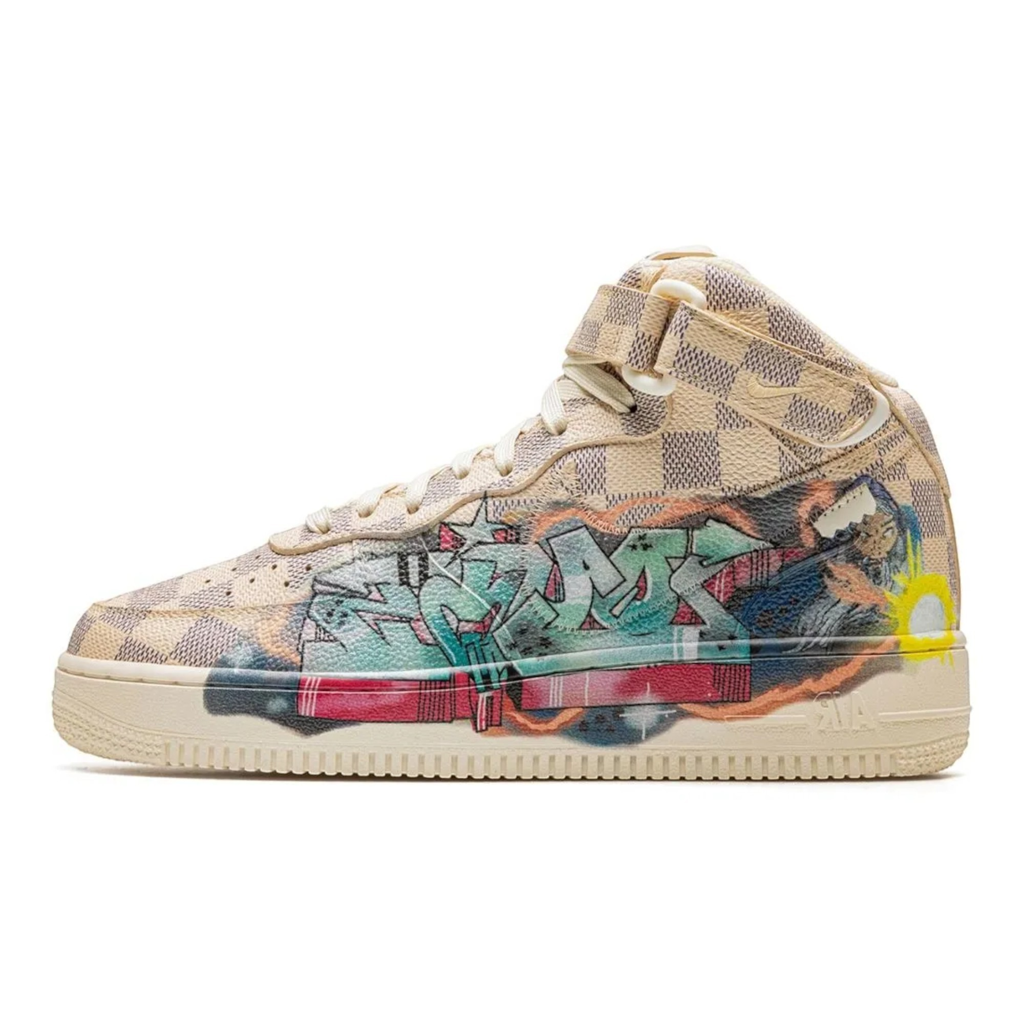 Air Force 1 Mid Louis Vuitton Virgil Abloh Graffiti Collaboration