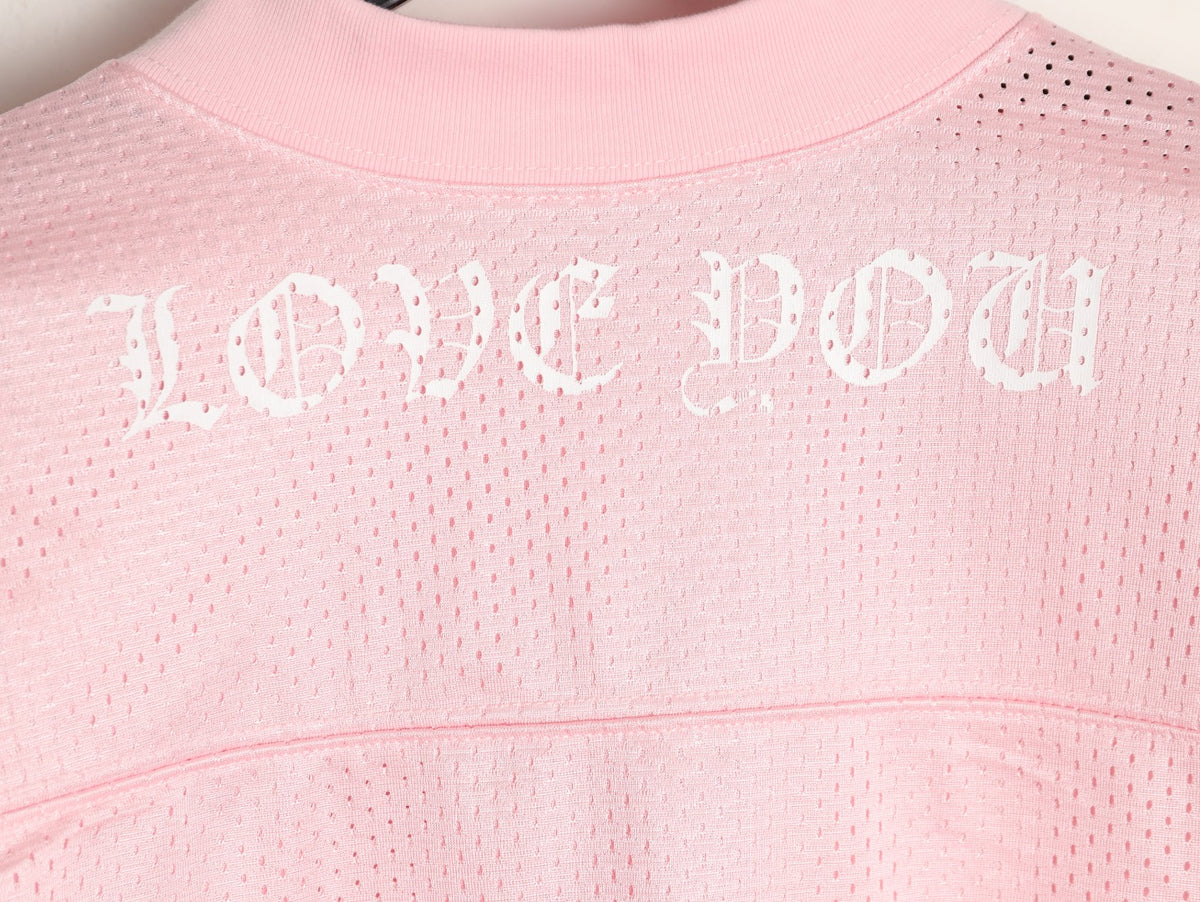 Love You Mesh Warm Up Jersey Pink