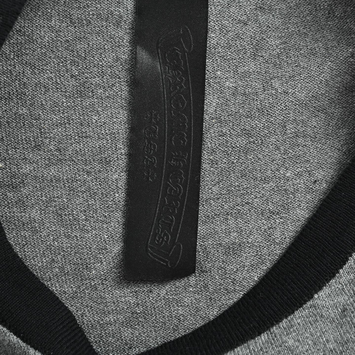 Raglan Long Sleeve T-Shirt Grey & Black