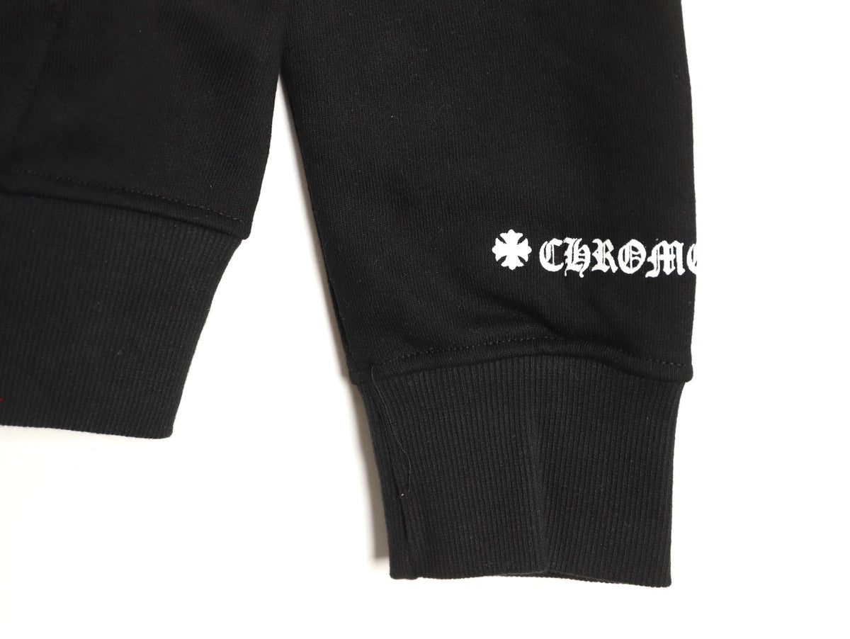 Horseshoe Zip-Up Hoodie Black