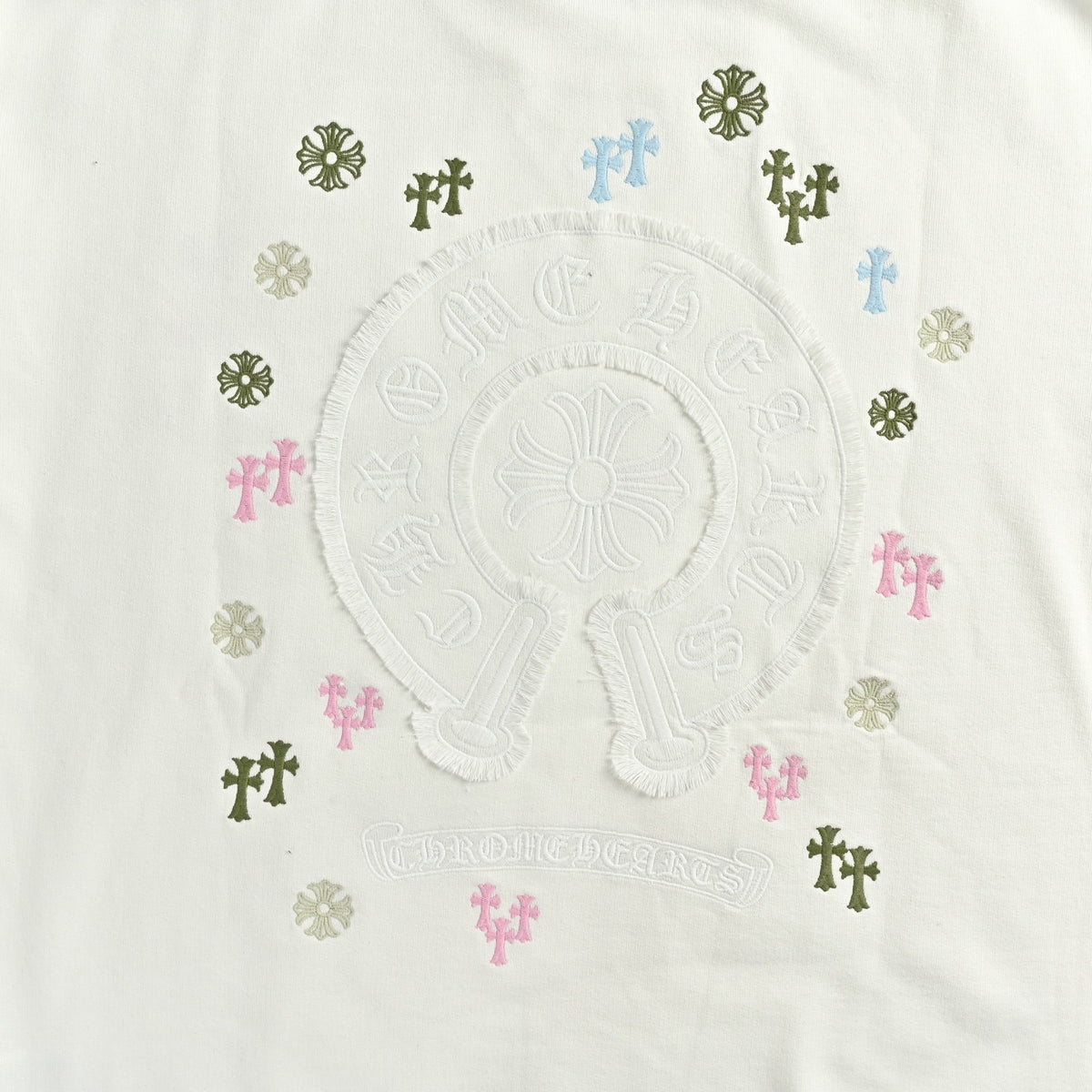 Multicolor Cross Crewneck Sweatshirt Off-White