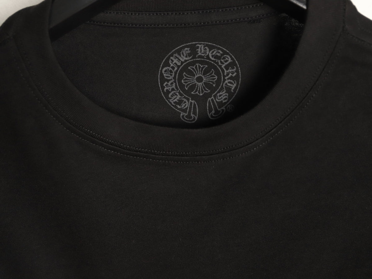 Neon Horseshoe Long Sleeve T-Shirt Black