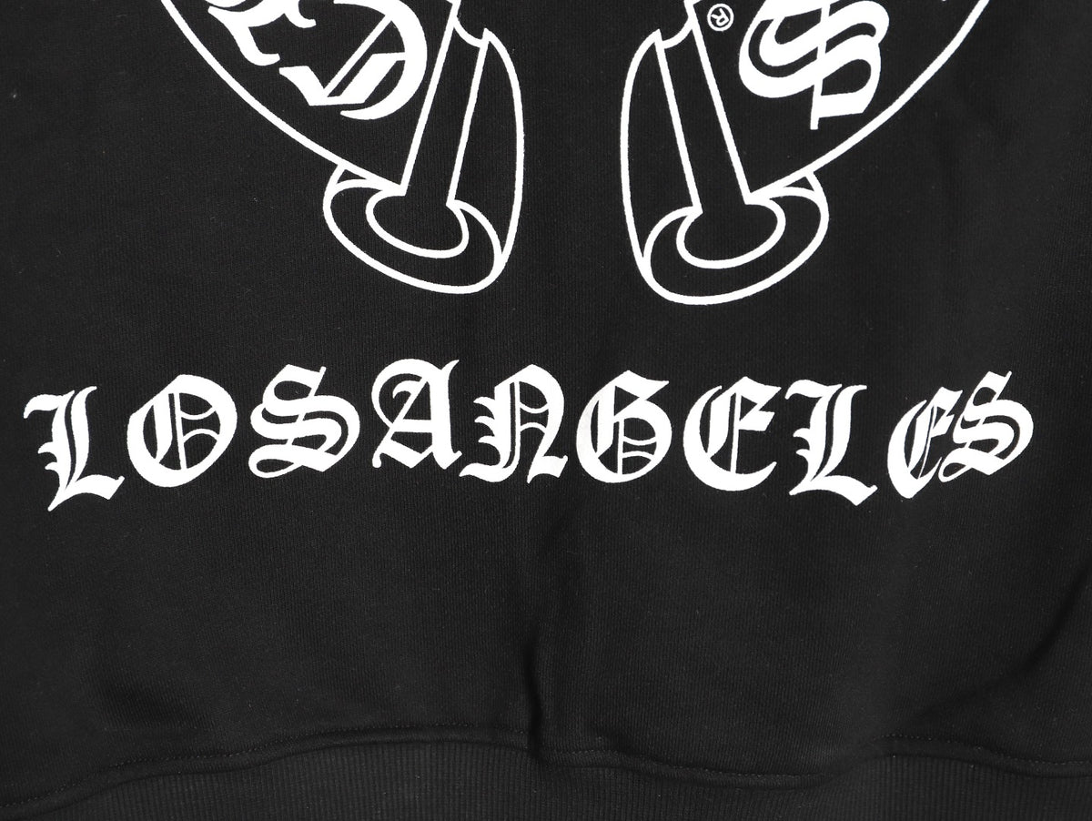 Horseshoe Zip-Up Hoodie Black