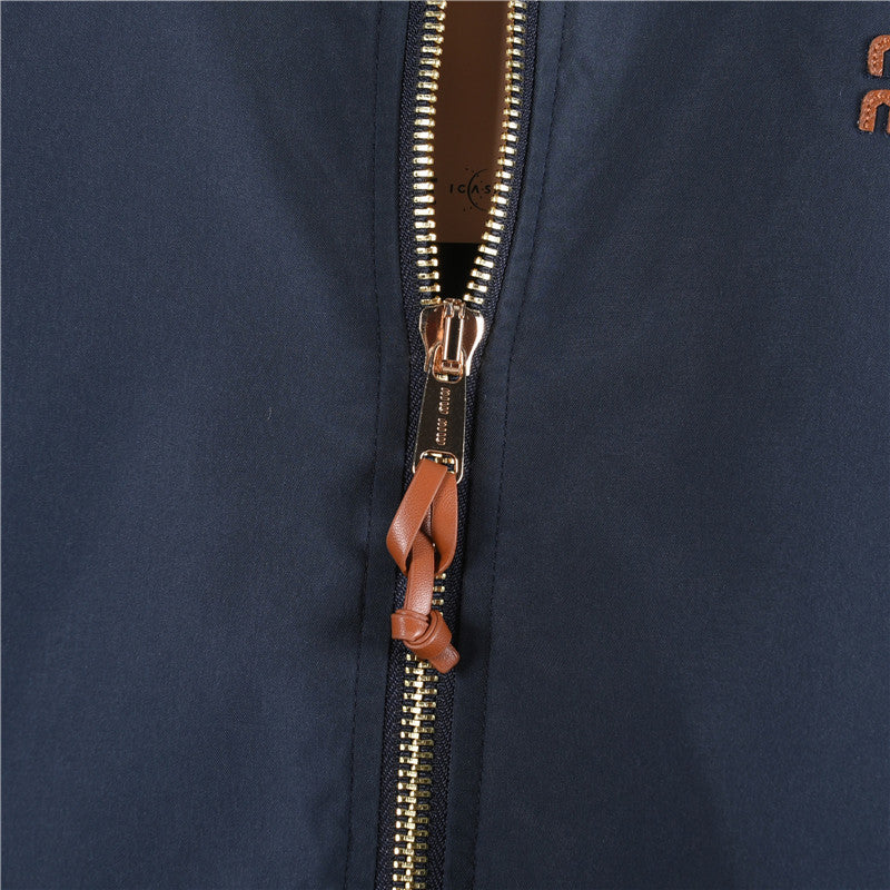 Logo Cotton-Blend Bomber Blue