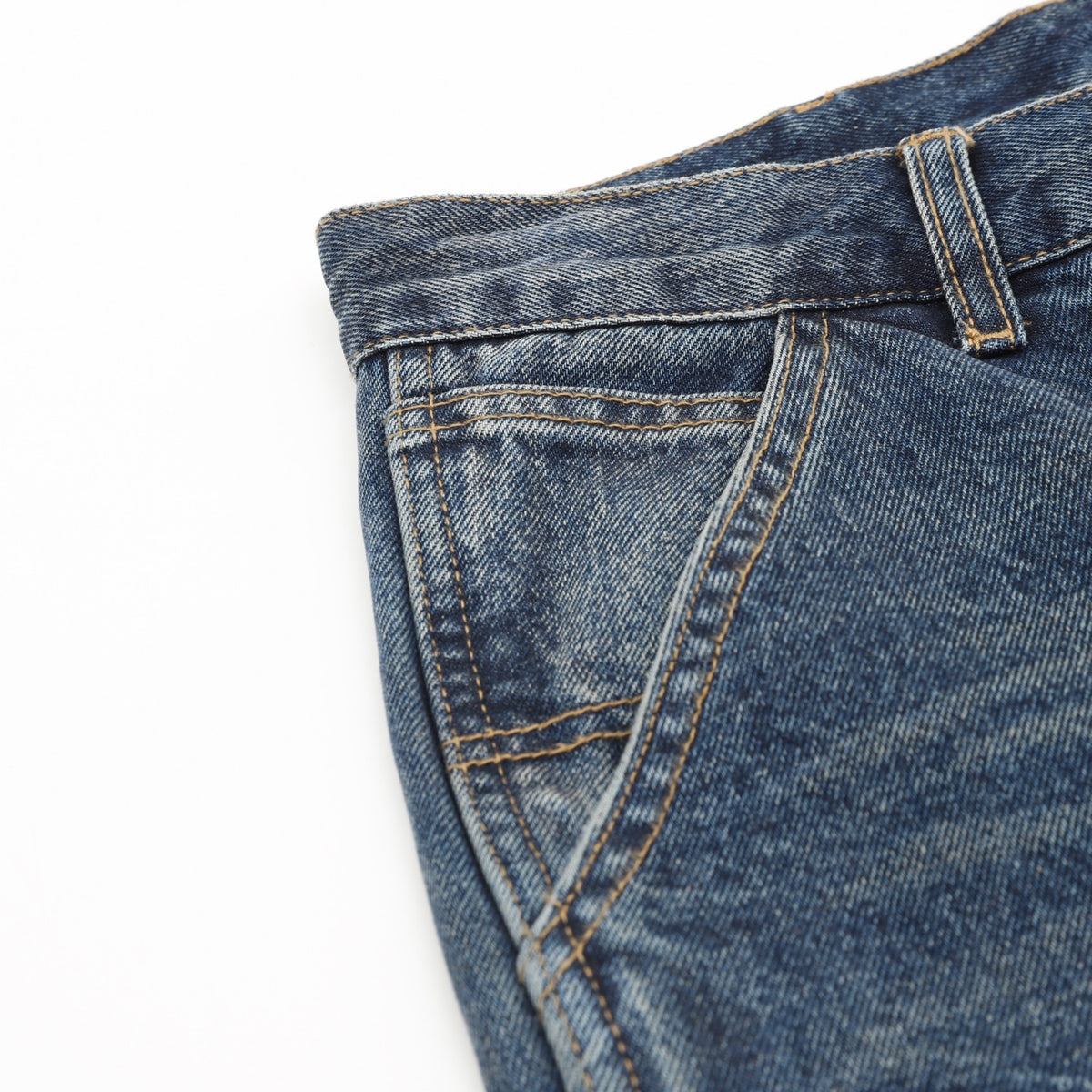 OG Double Knee Blue Dark Used Wash
