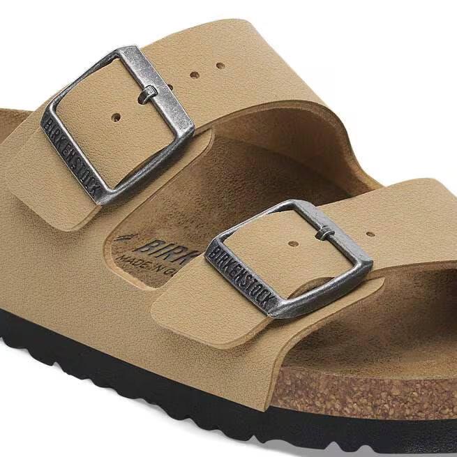 Birkenstock Arizona Birko-Flor Nubuk Latte Cream