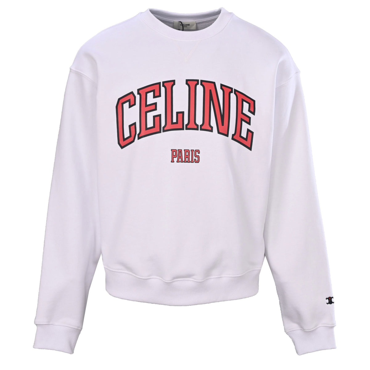 Celine Paris Varsity White & Red