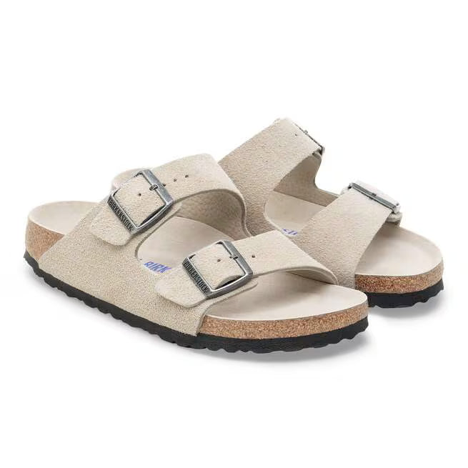 Birkenstock Arizona Soft Footbed Suede Oyster