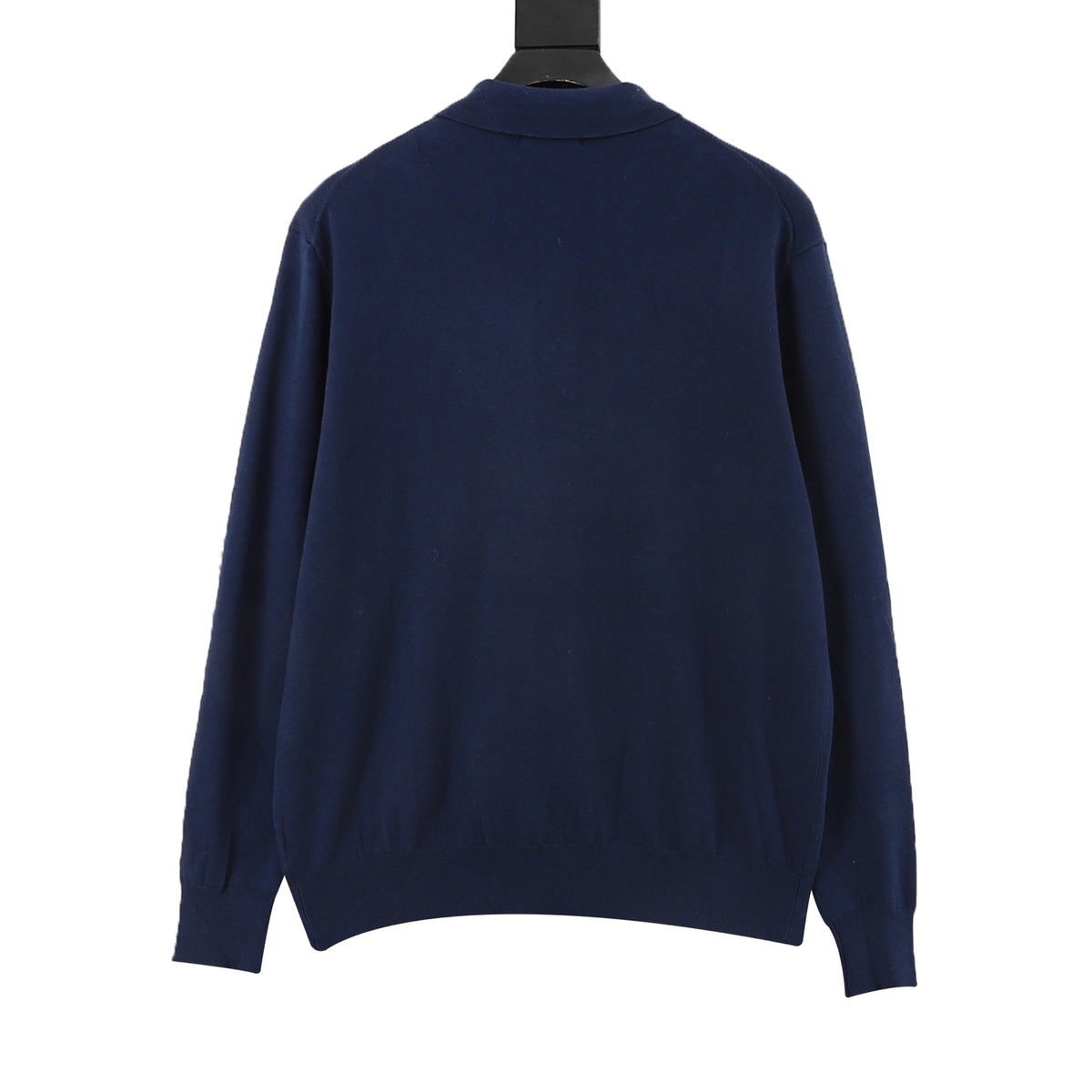 Cotton Polo-Collar Jumper Hunter Navy
