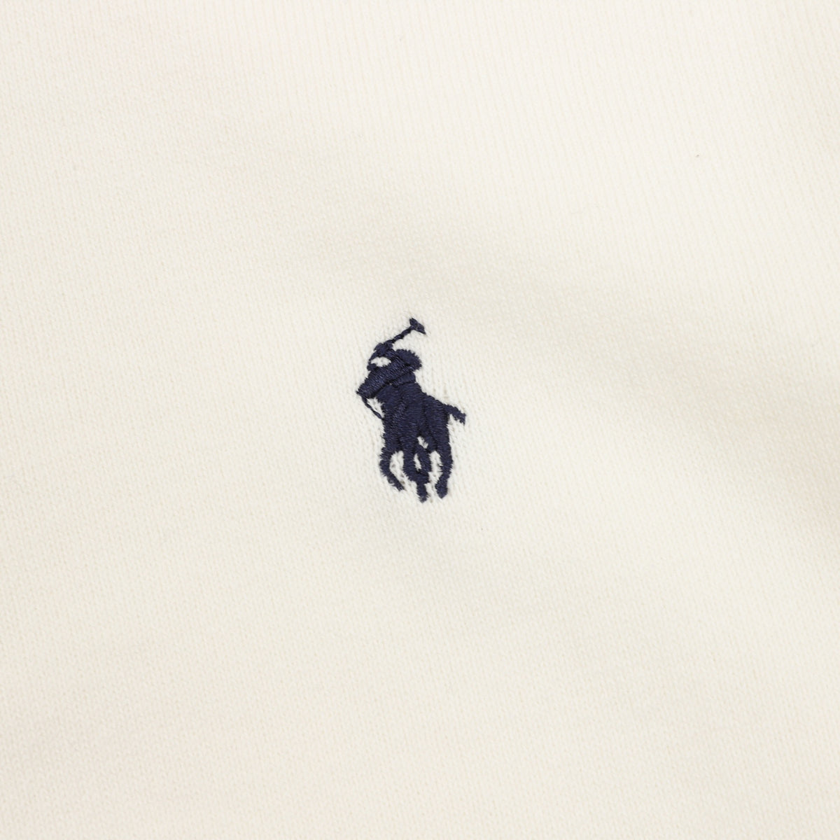 Long-Sleeve Knit Polo Cream