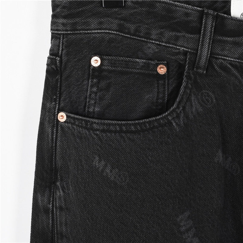 All-Over Monogram Black Wash