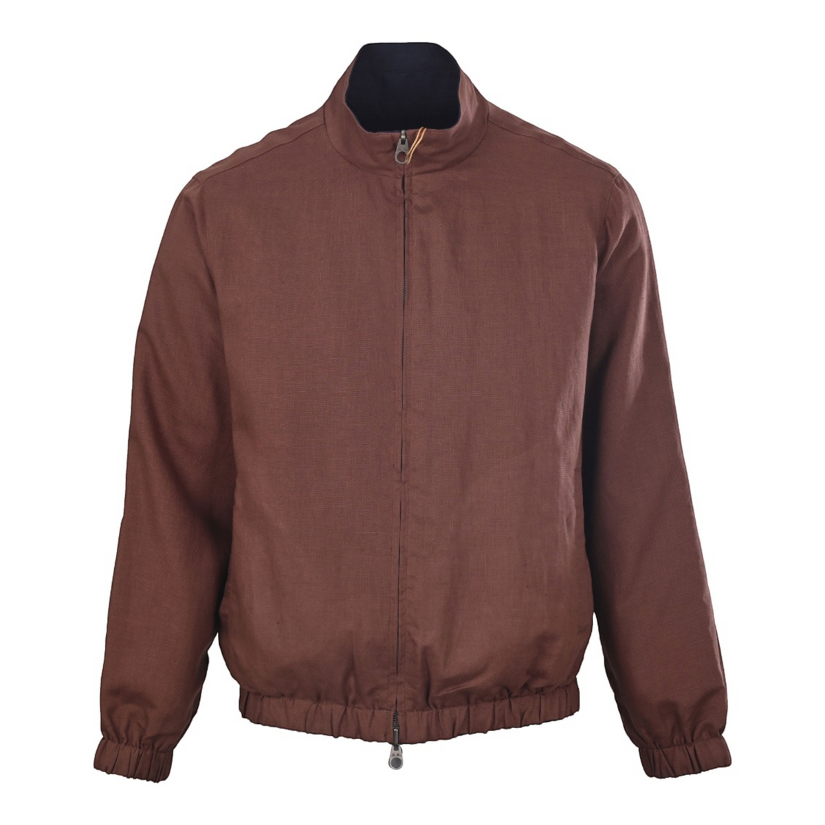 Reversible Linen Bomber Navy Blue