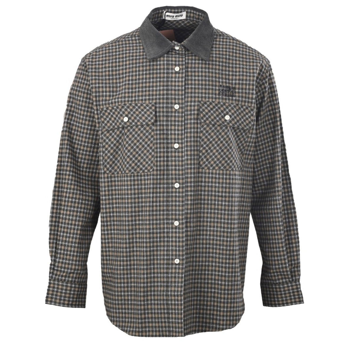 Checked Flannel Grey & Sand