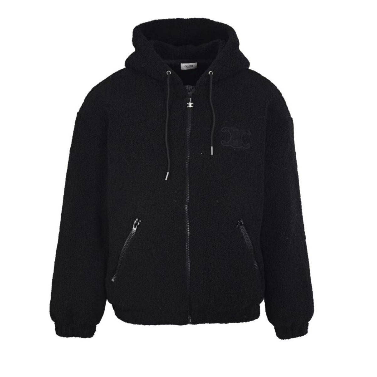 Triomphe Fleece Hooded Black
