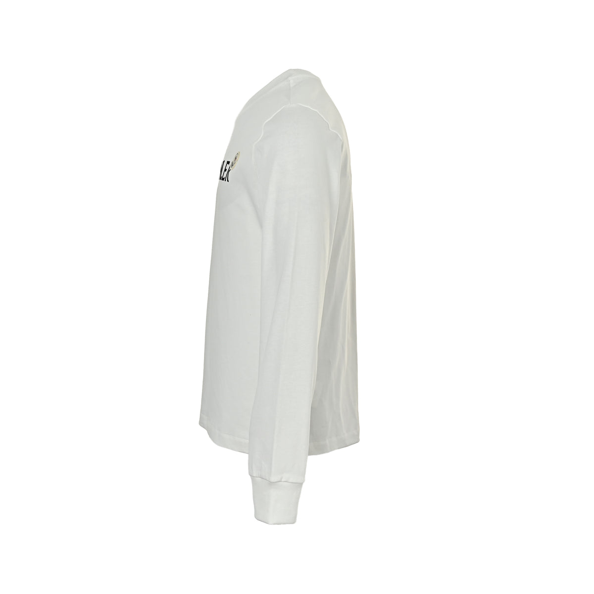 Logo Cotton Long-Sleeve White