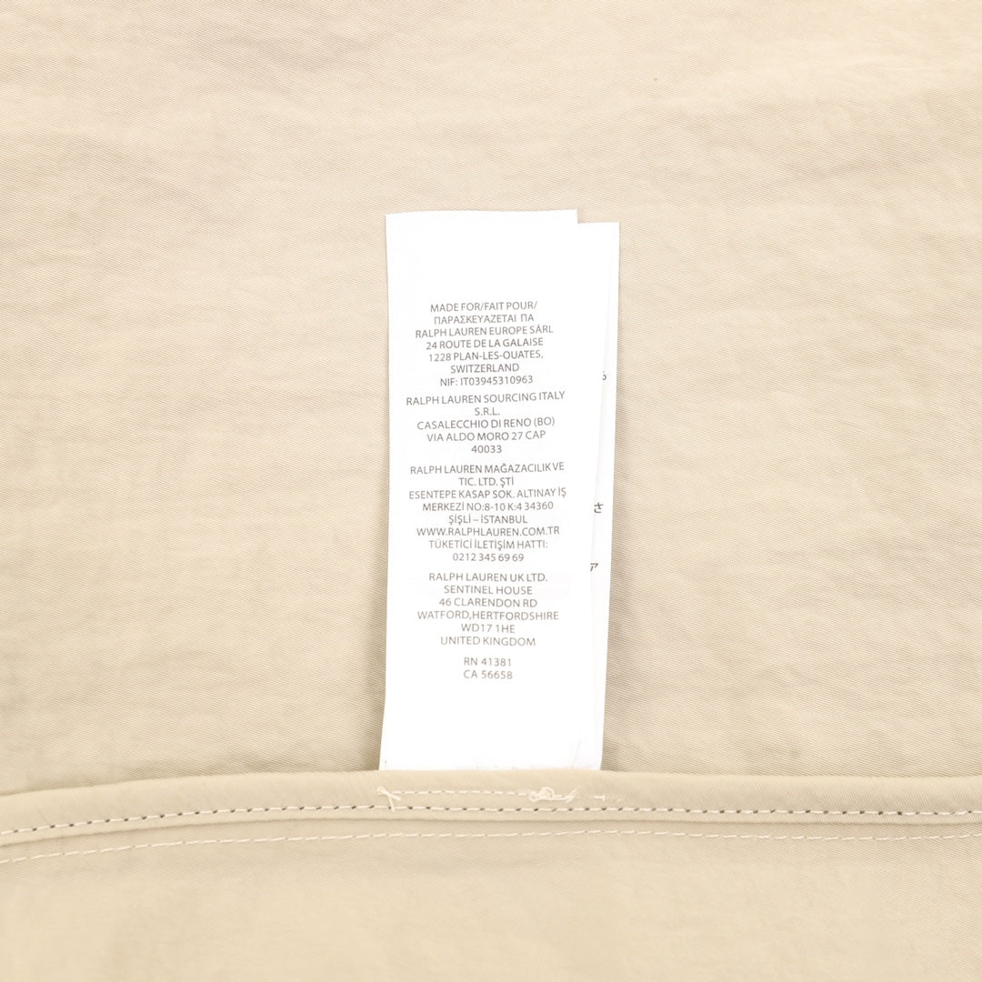 Lightweight Full-Zip Hooded Jacket Stone Beige