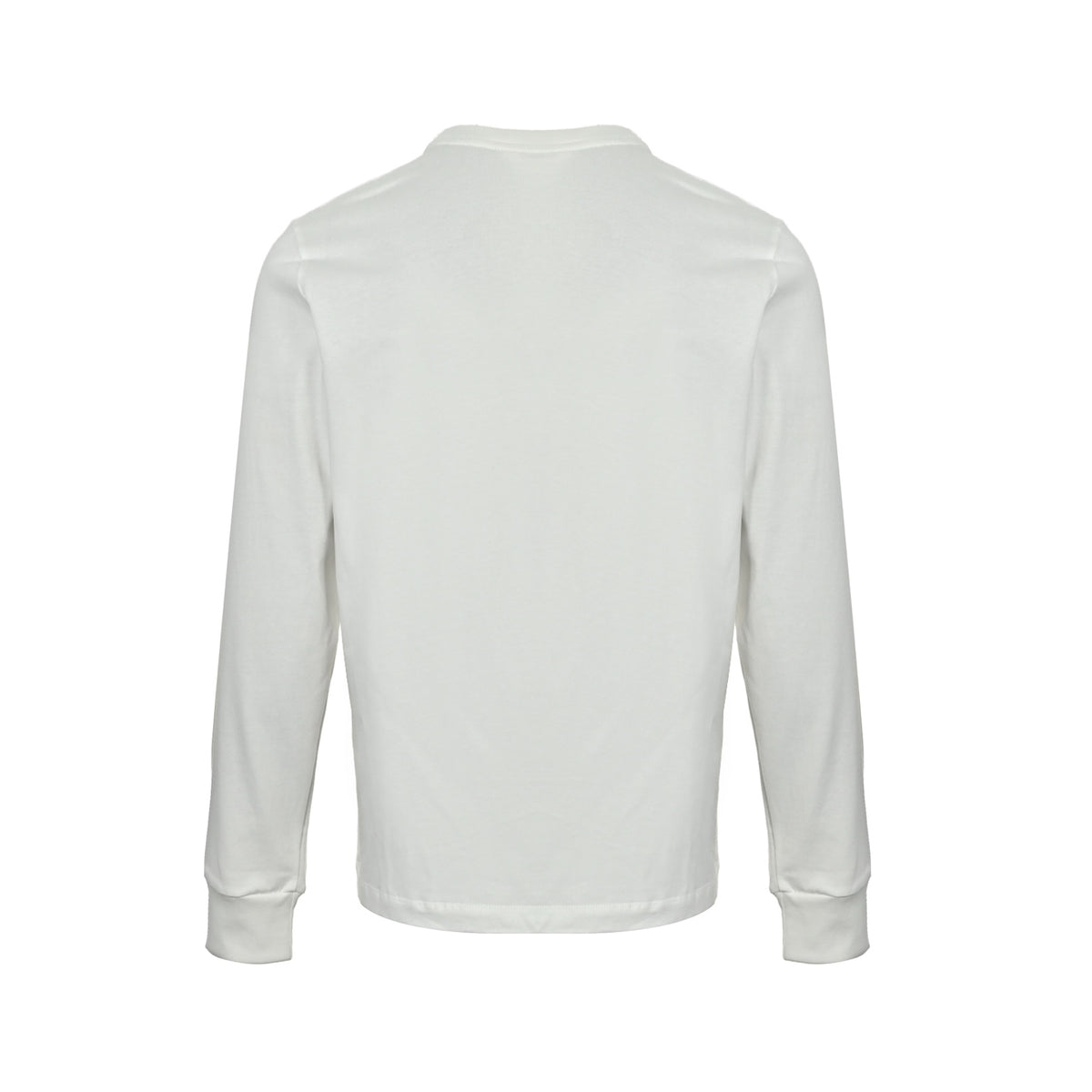 Logo Cotton Long-Sleeve White