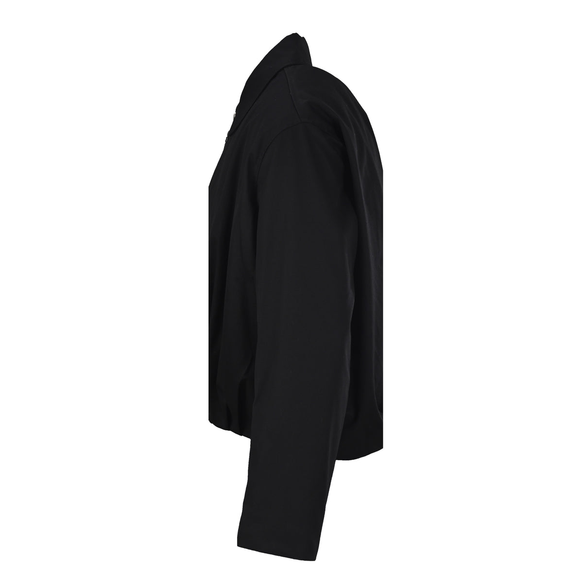 Draped Zip-Up Black