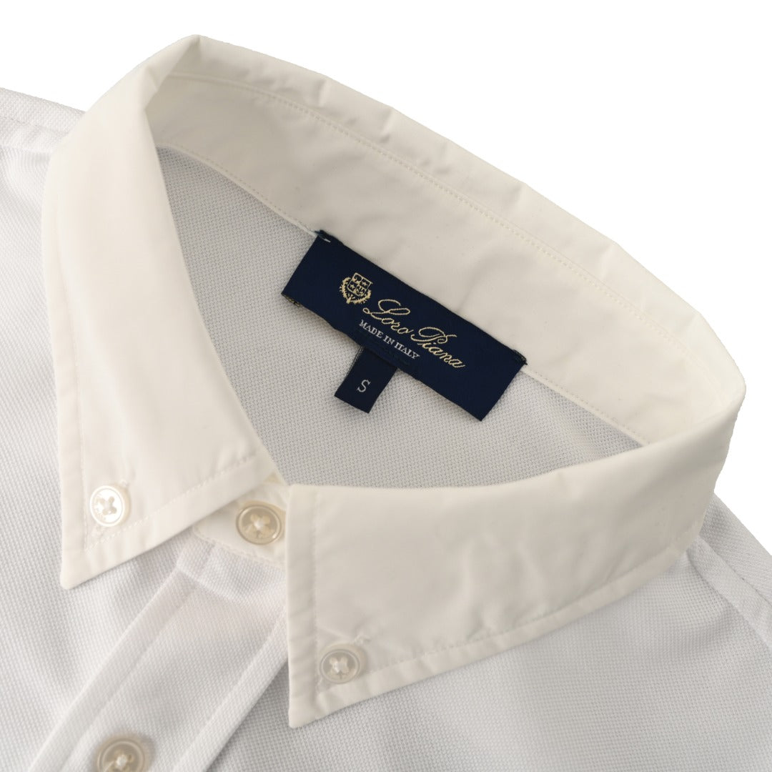 Crest Embroidered White