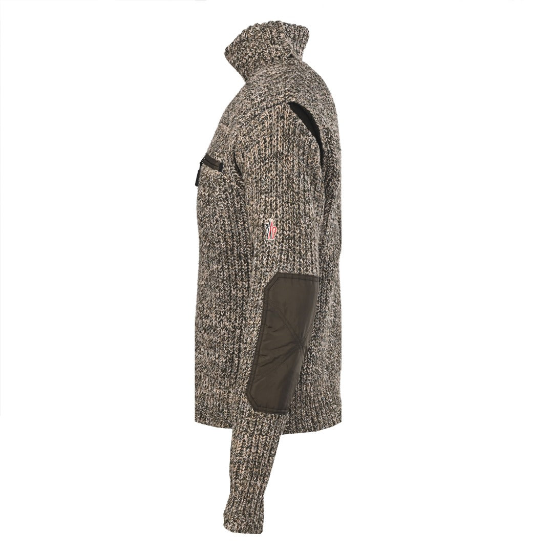 Grenoble Shell-Trimmed Rollneck Olive Green