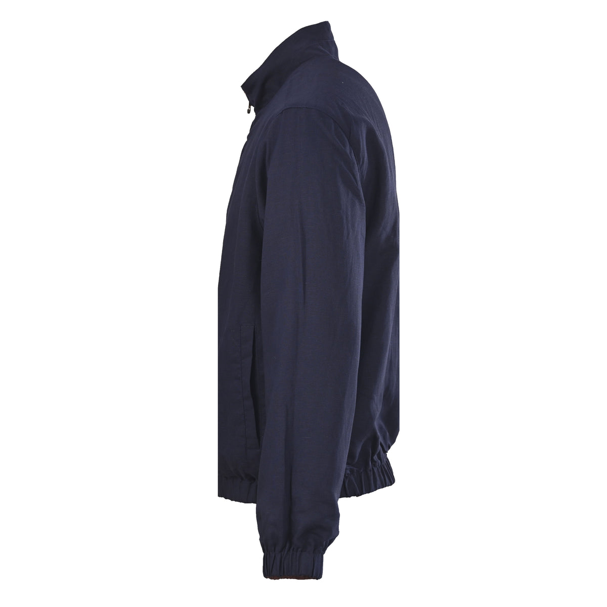 Reversible Linen Bomber Navy Blue