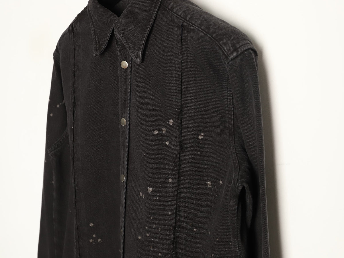 Paint-Splatter Fringe Black