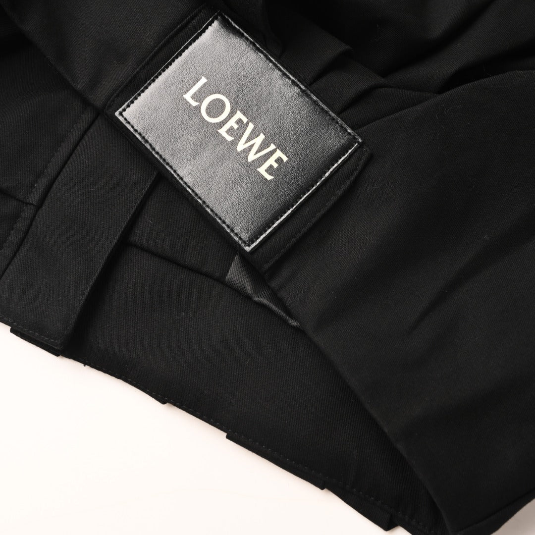 Draped Zip-Up Black