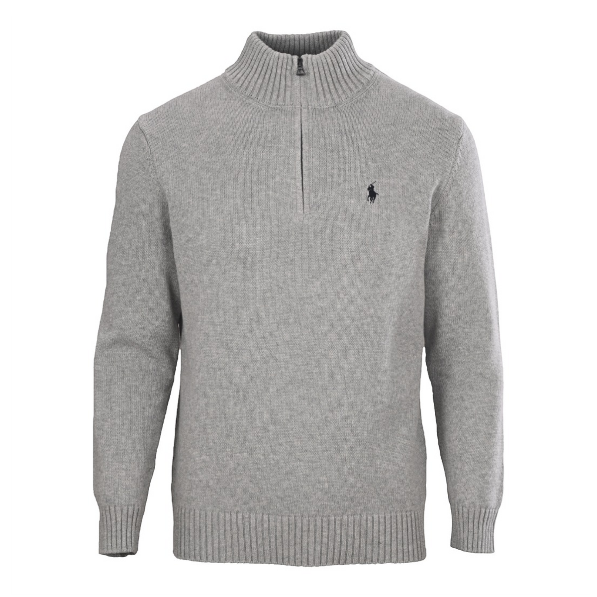 Cotton Quarter-Zip Sweater Andover Heather