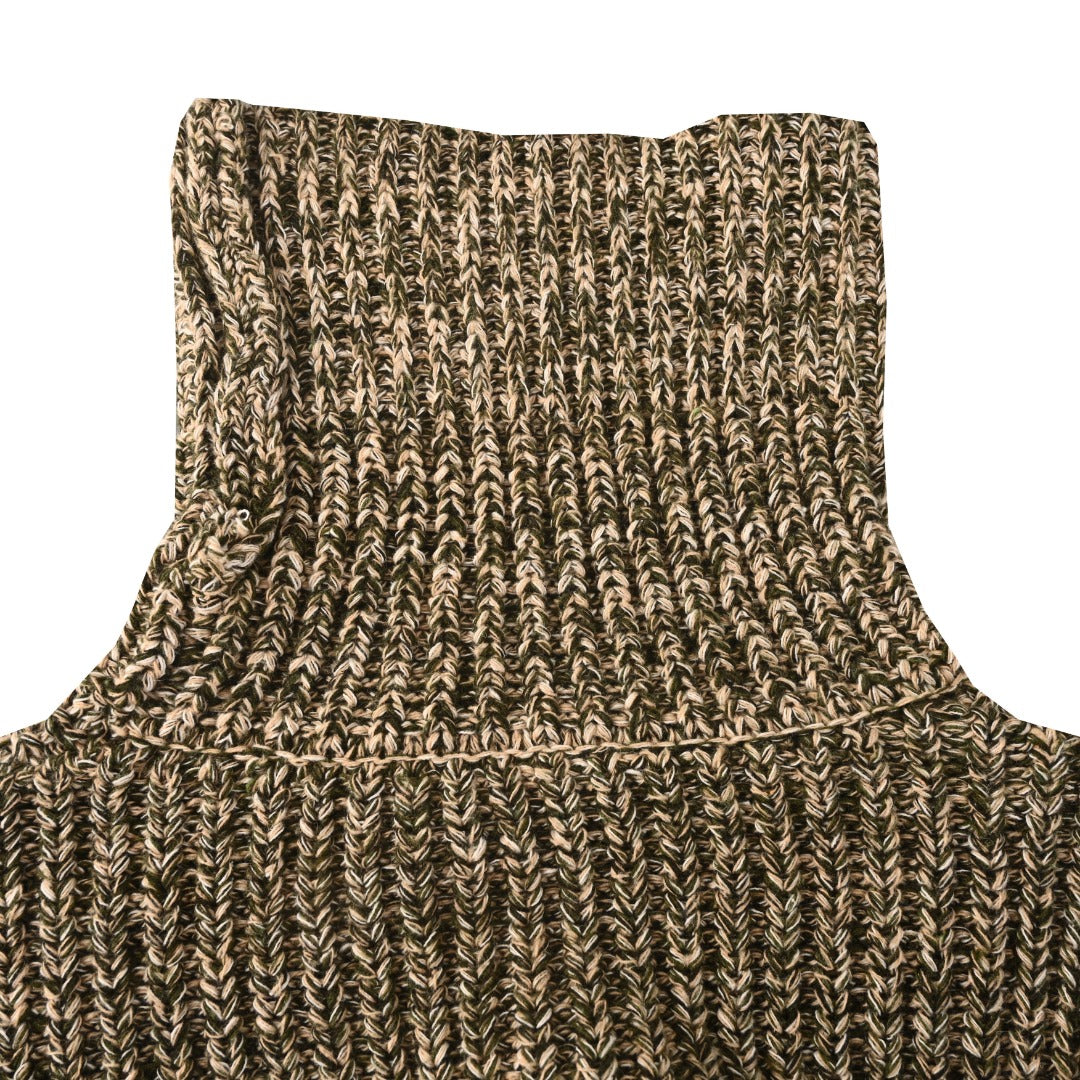 Grenoble Shell-Trimmed Rollneck Olive Green