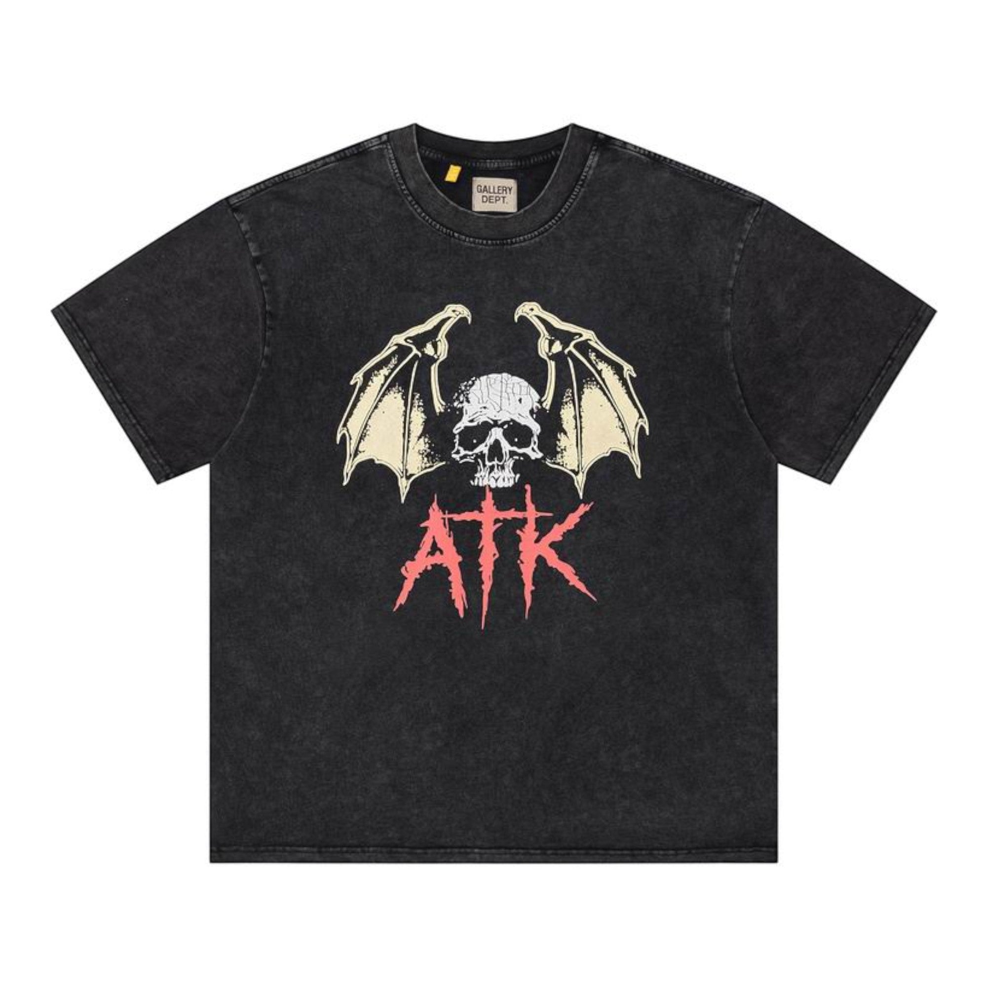 ATK Night Skull Graphic Washed Black