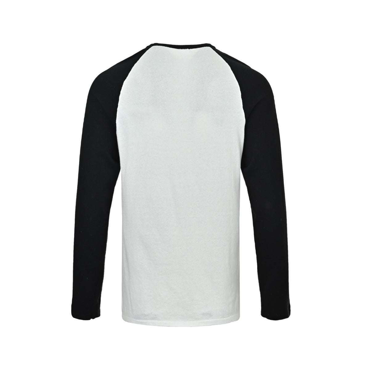Raglan Baseball Long Sleeve T-Shirt White & Black