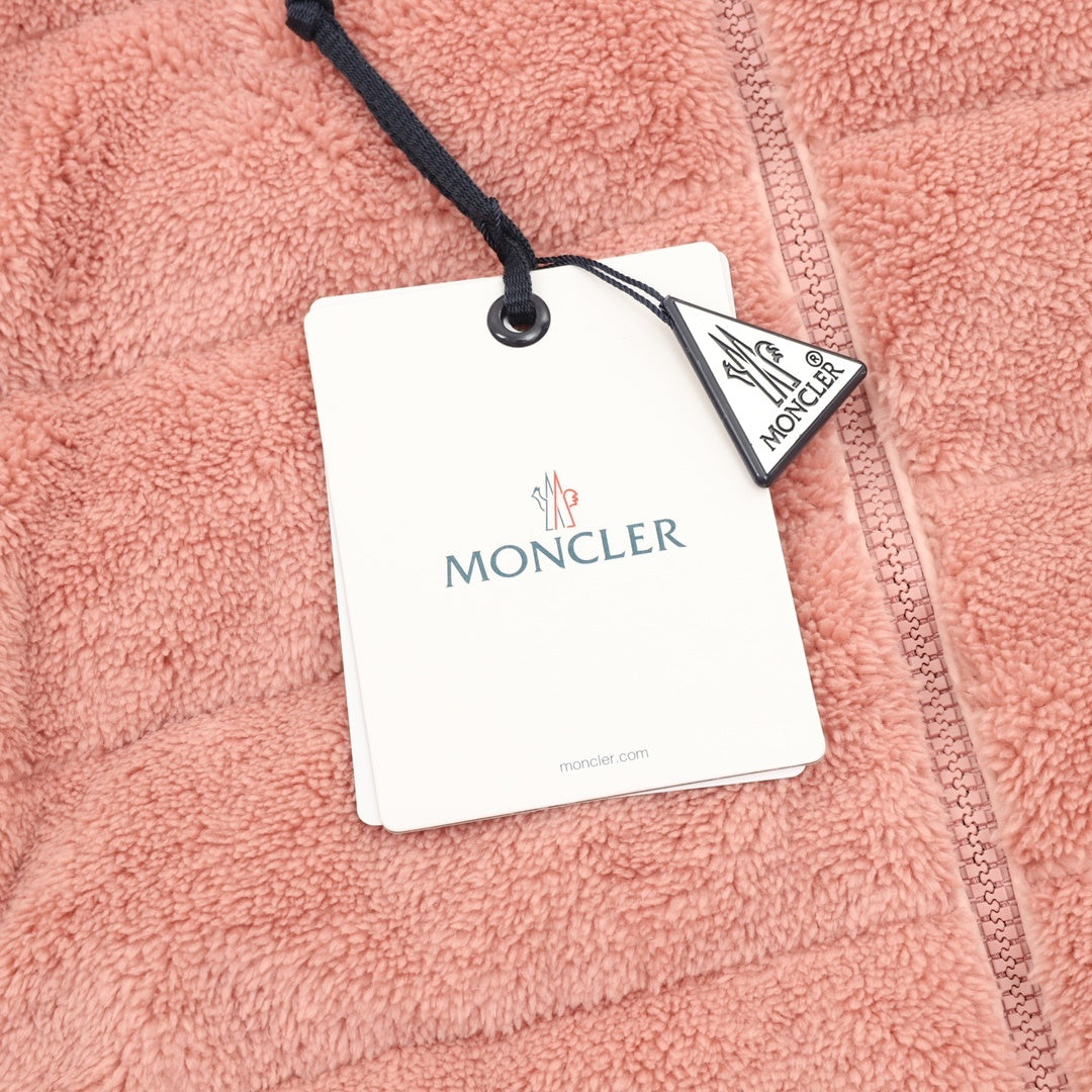Down-Paneled Faux Fur and Wool Pink