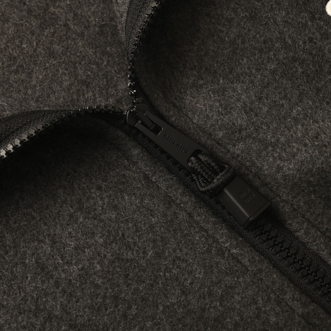 Hooded Fleece Anthracite Grey