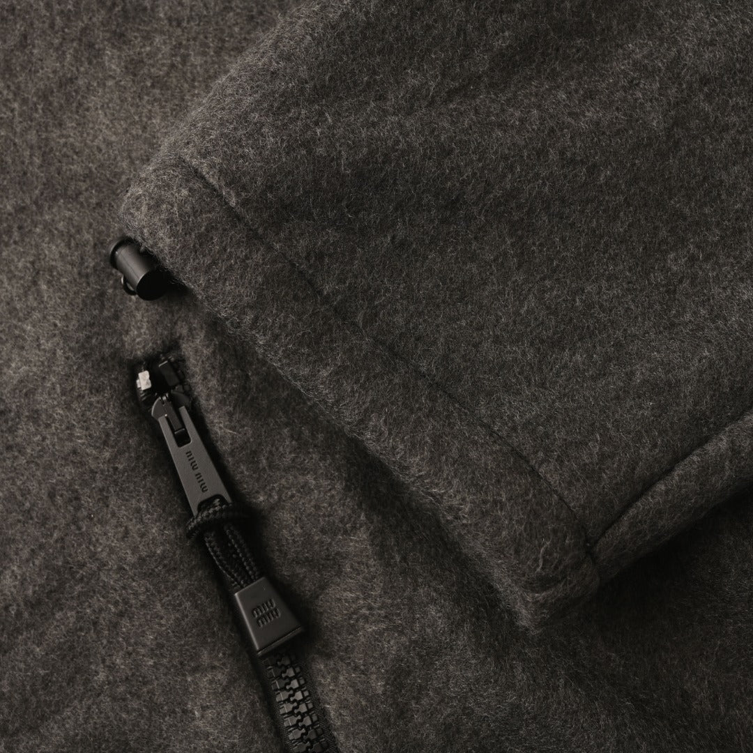Hooded Fleece Anthracite Grey