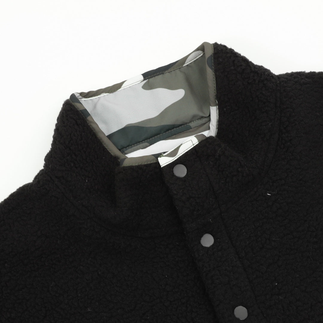 Polartec Shearling Reversible Black Camo