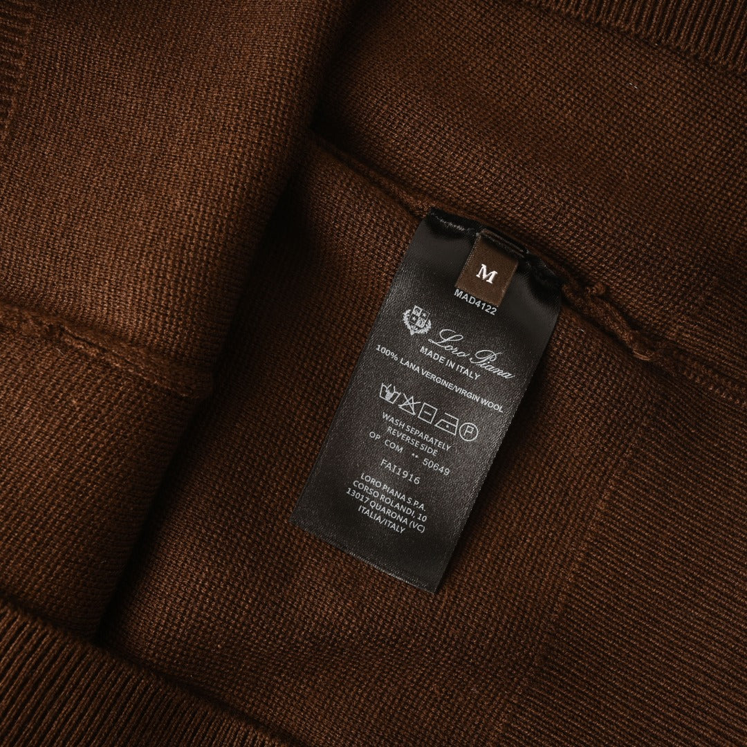 Open Polo Chocolate Brown