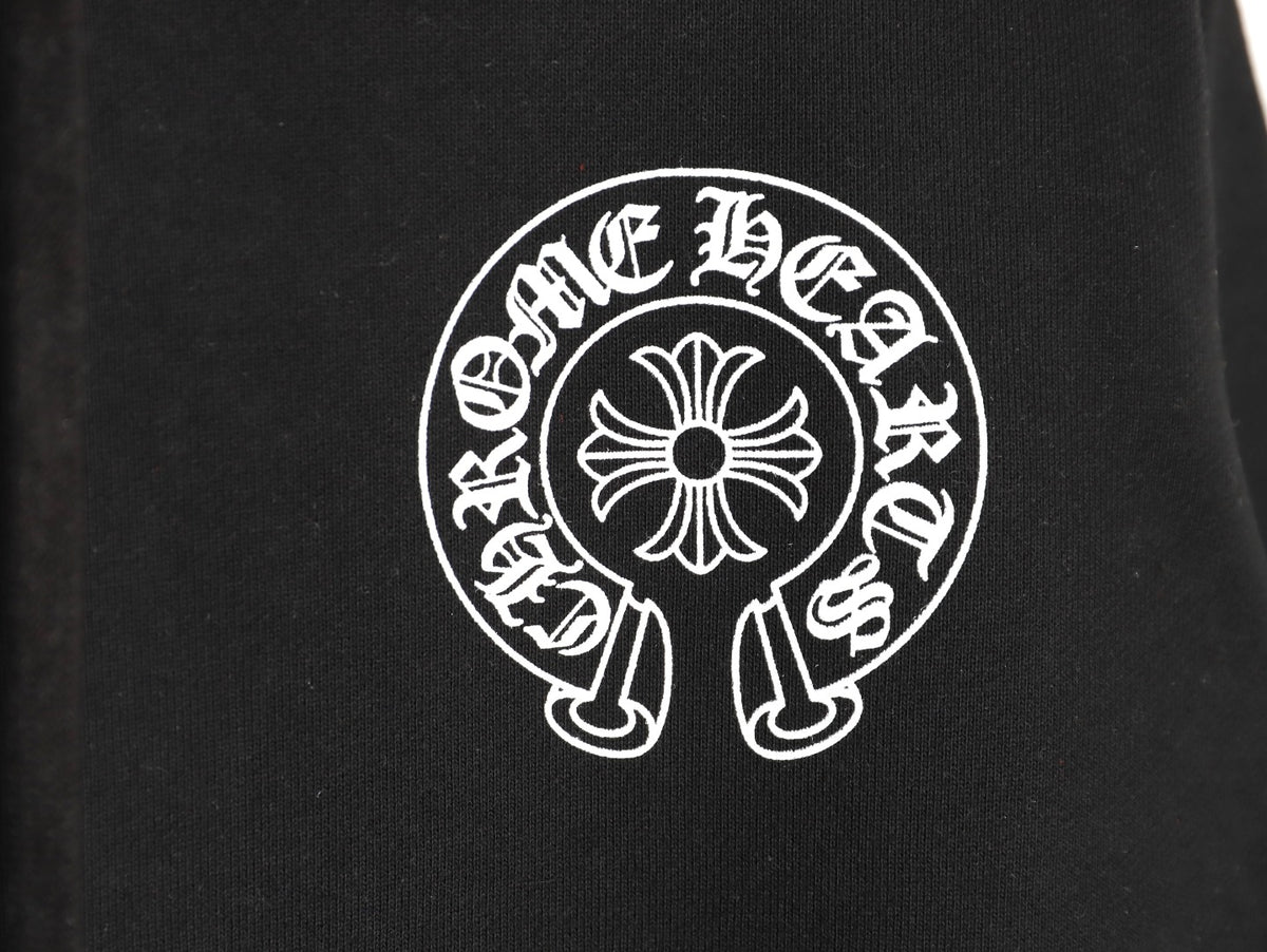 Horseshoe Logo Hoodie Black