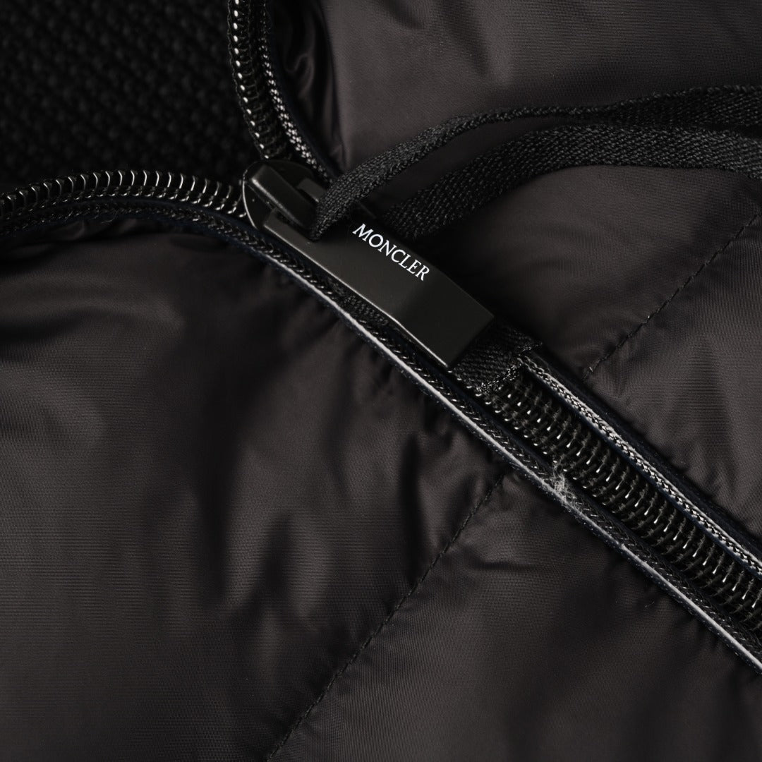 Down Padded Cotton Hooded Black
