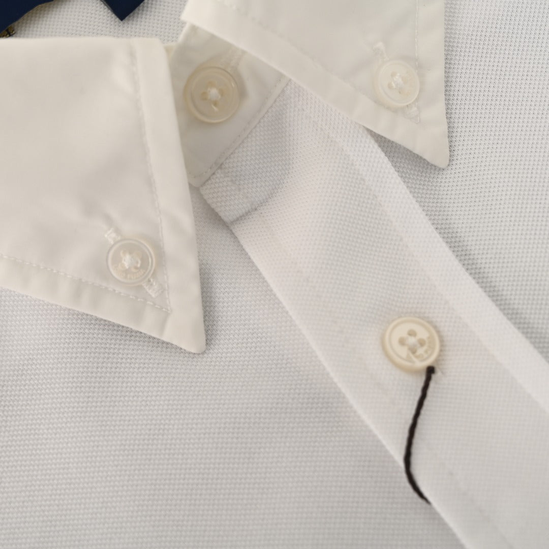 Crest Embroidered White