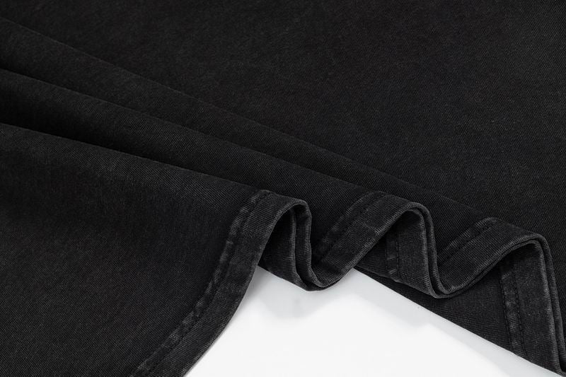 French Logo Paris Washed Black