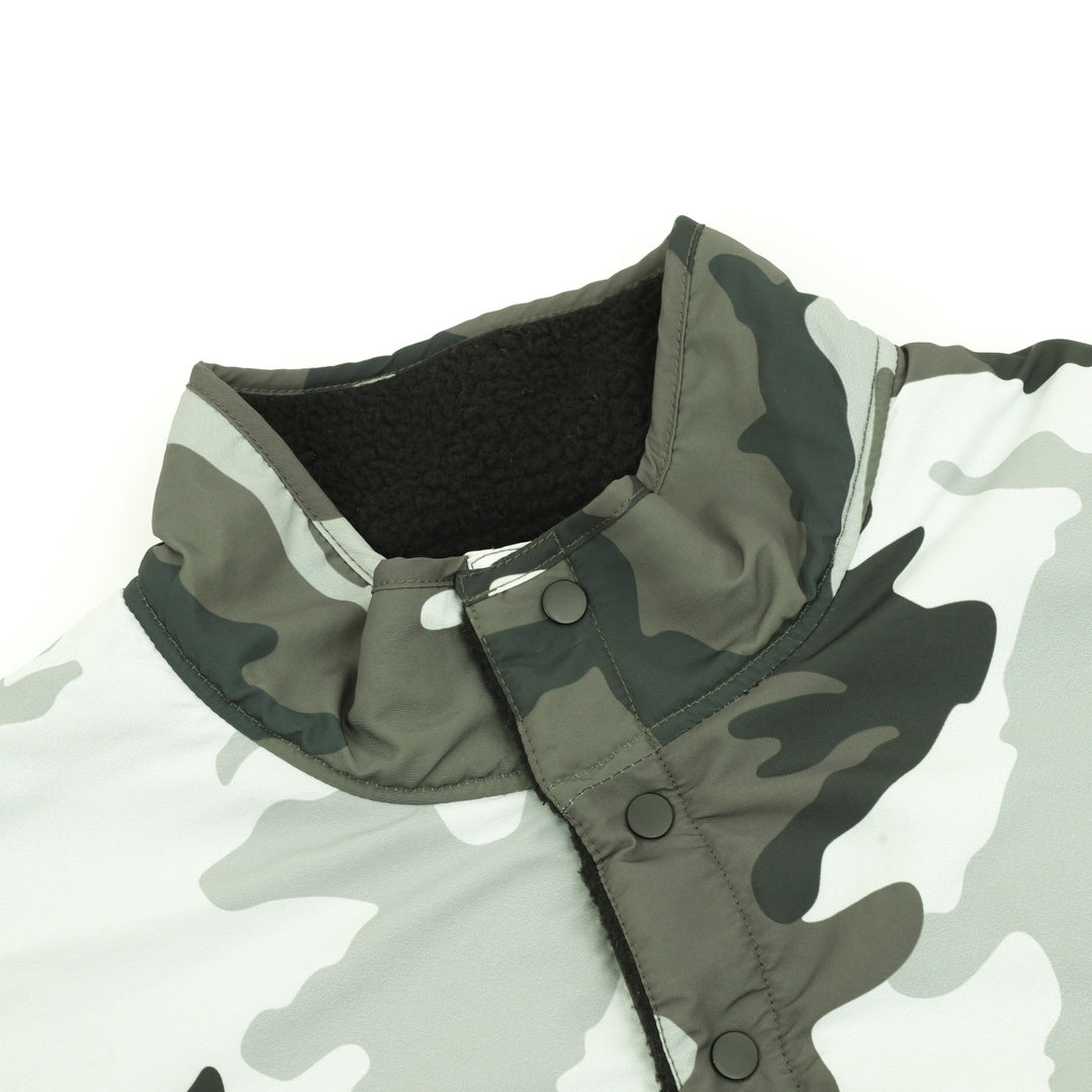Polartec Shearling Reversible Black Camo