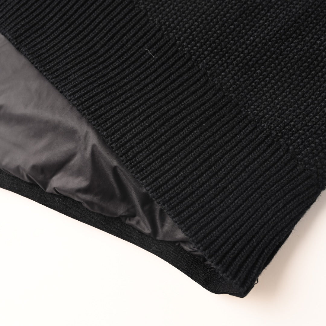 Down Padded Cotton Hooded Black