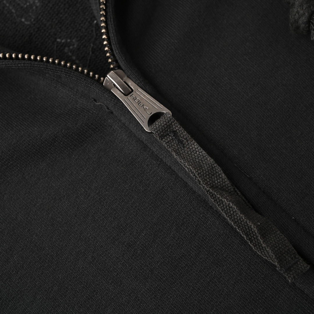 Full-Zip Hooded Black