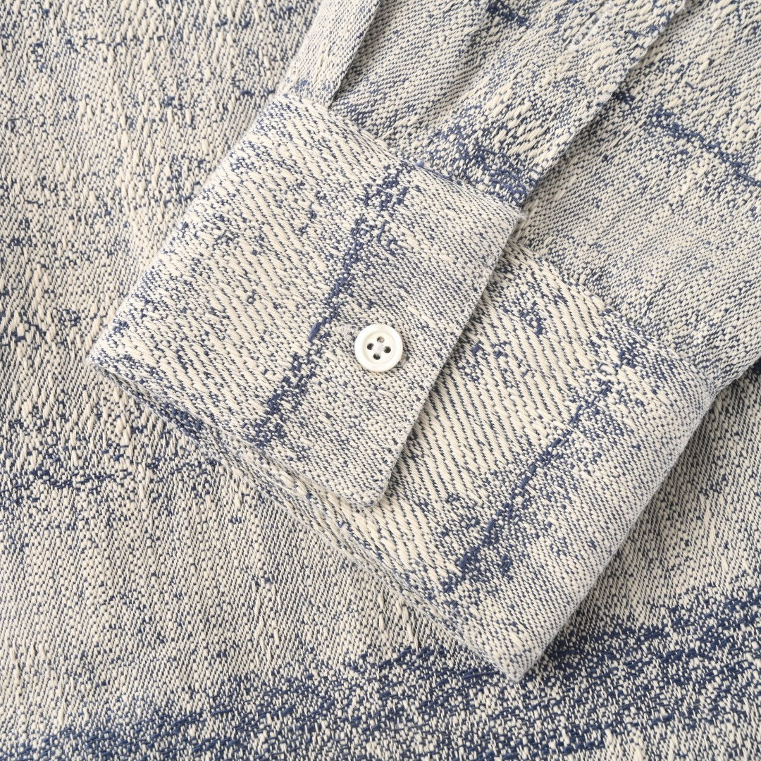 Anagram Slub Denim Light Blue Cream