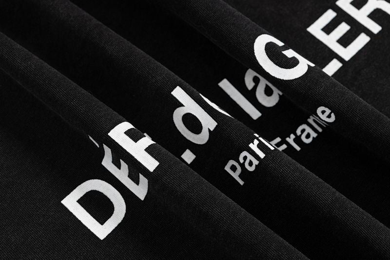 French Logo Paris Washed Black